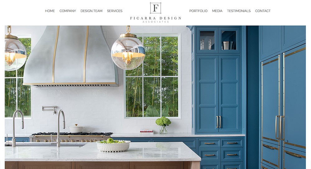 Ficarra Design Associates HTML5 website by Studio 239 Design